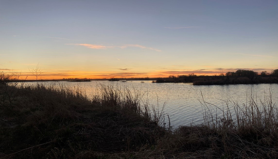 Sunset on the wetlands at John Martin Reservoir. Photo courtesy of USACE. Sunset on the wetlands at John Martin Reservoir. Photo courtesy of USACE.